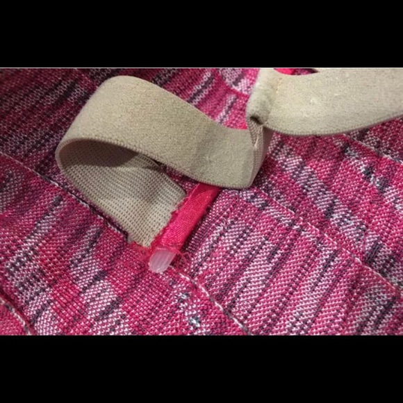 Herve Leger Pink Grey Strapless Bandage Dress xs - Picture 5 of 9